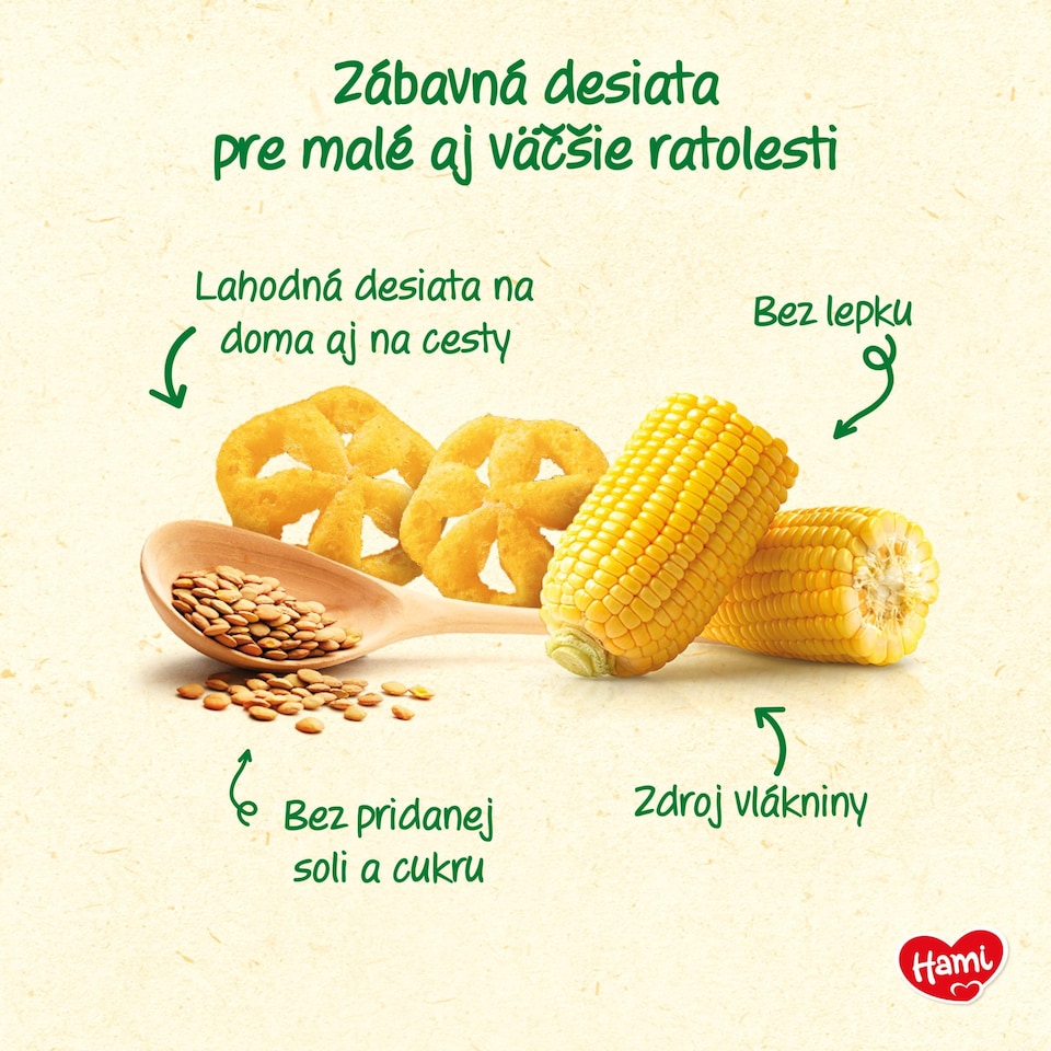 obrázok 1 z HAMI koliečka Šošovica s kukuricou 20g