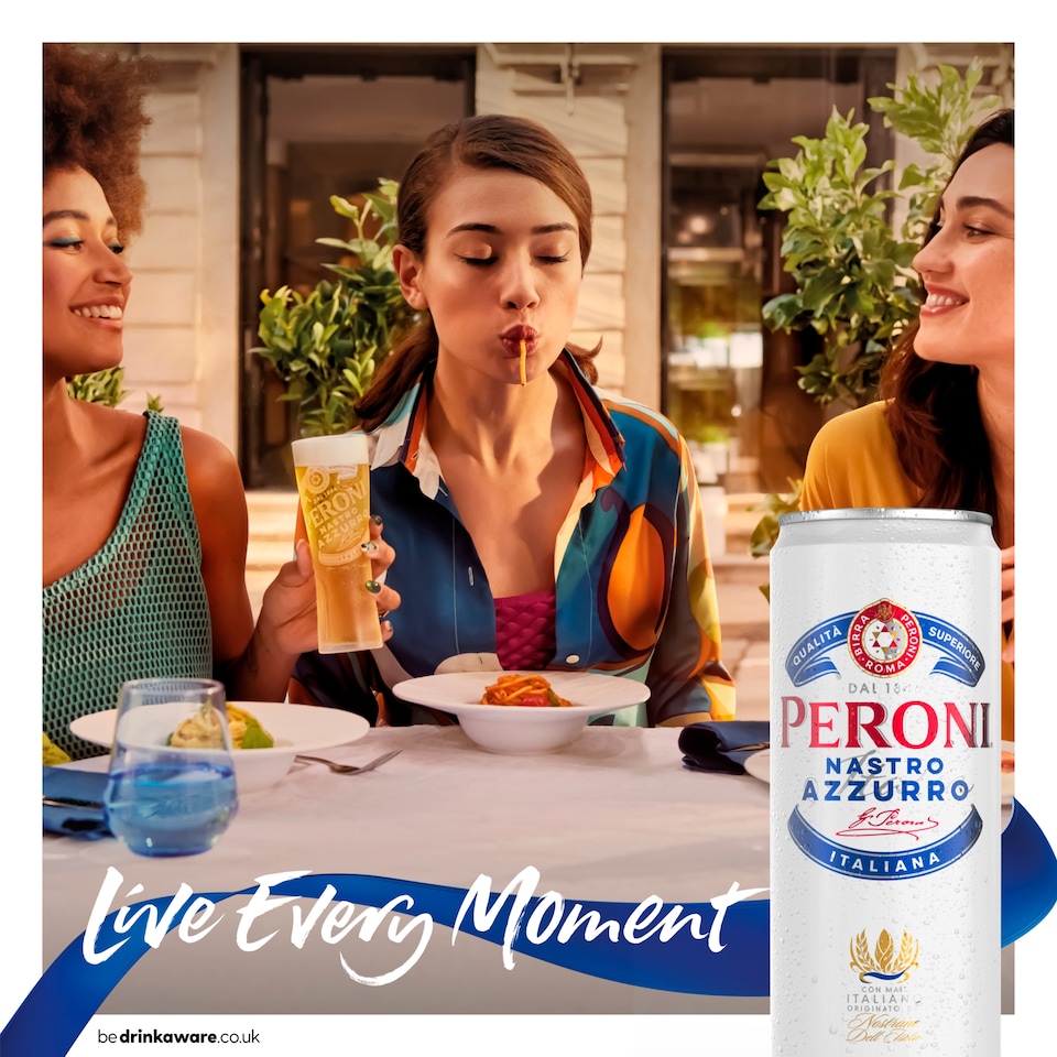 image 1 of Peroni Nastro Azzurro Beer Lager Cans 4x440ml