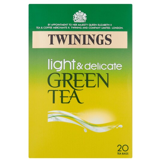 Twinings Green Light And Delicate Tea 20S 40G Tesco Groceries