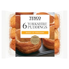 Tesco Yorkshire Puddings 6 Pack 180G
