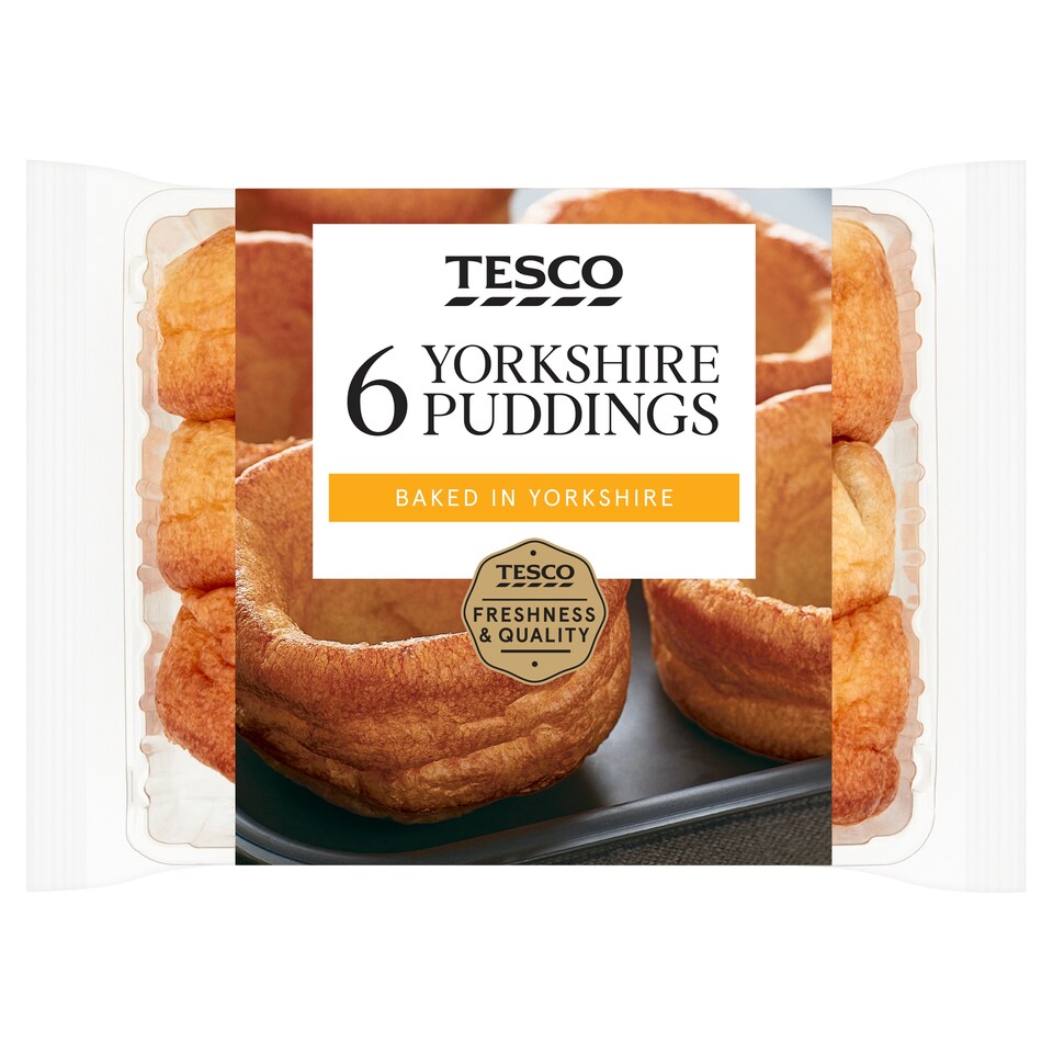 Tesco Yorkshire Puddings 6 Pack 180G
