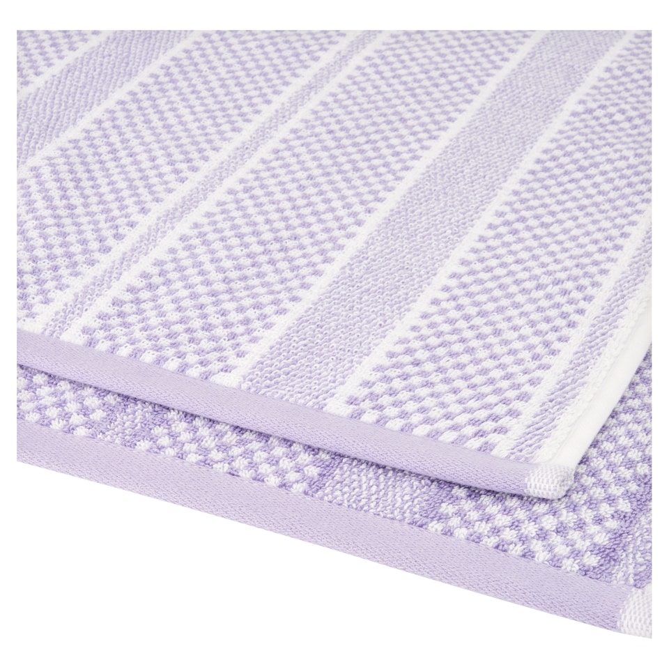 image 1 of West Park Lavender Check Bath Sheet