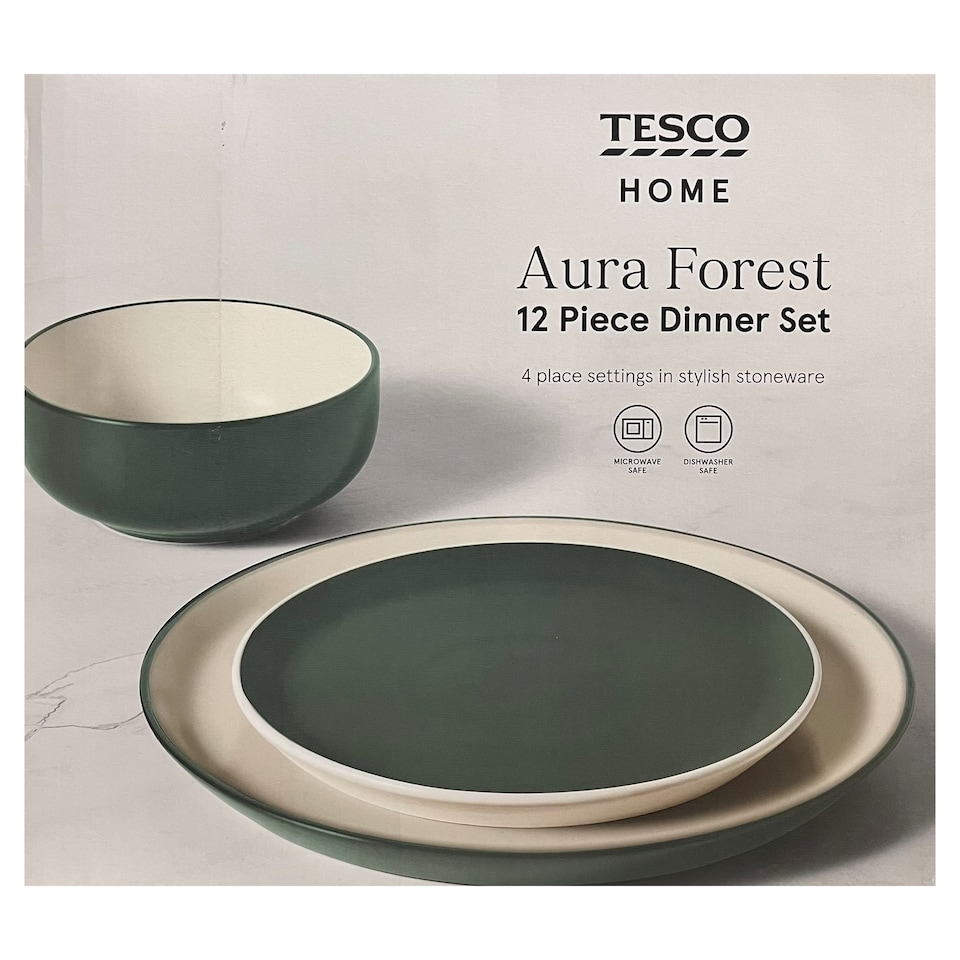 Tesco Home Aura Forest obedová súprava 12 ks