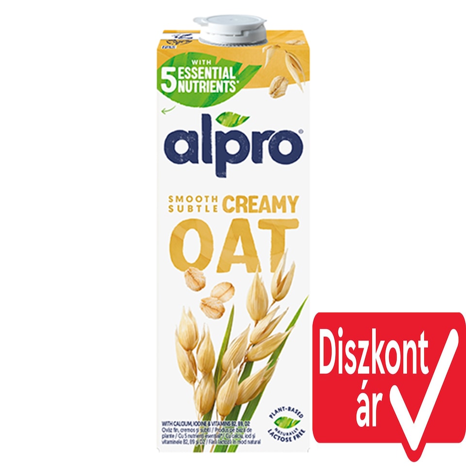 Alpro Oat Drink with Added Calcium, Iodine, Vitamins B2 and D2 1 l 