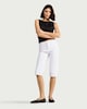image 1 of F&F Mid Rise Capri Jeans in White