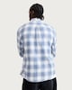 image 3 of F&F Pure Cotton Check Print Long Sleeved Shirt in Blue