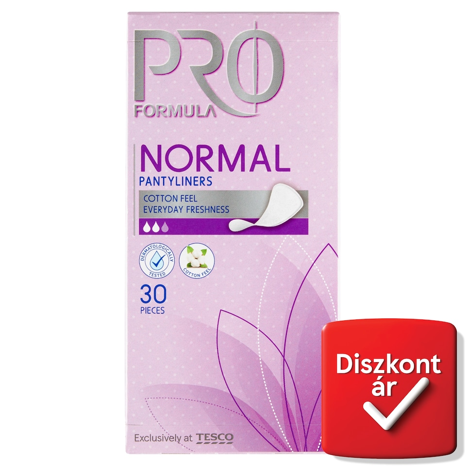 Tesco Pro Formula Normal tisztasági betét mindennapi használatra 30 db