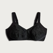 F&F Floral Embroidered Full Cup Bra in Black