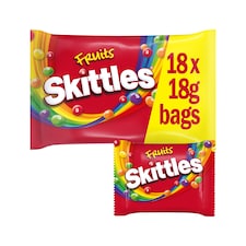 Skittles Fruits Sweets 18 Fun Size Bags 324G