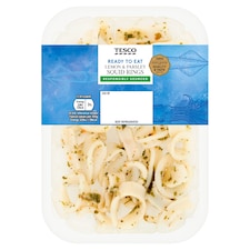 Tesco Ready to Eat Lemon & Parsley Squid Rings 4x 140g