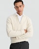 image 1 of F&F Ribbed Half Zip Jumper in Cream