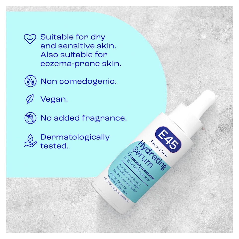 image 1 of E45 Face Hydrating Serum 30ML