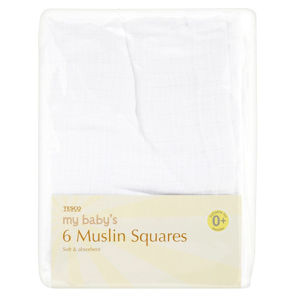 Tesco My Baby's Muslin Squares X6