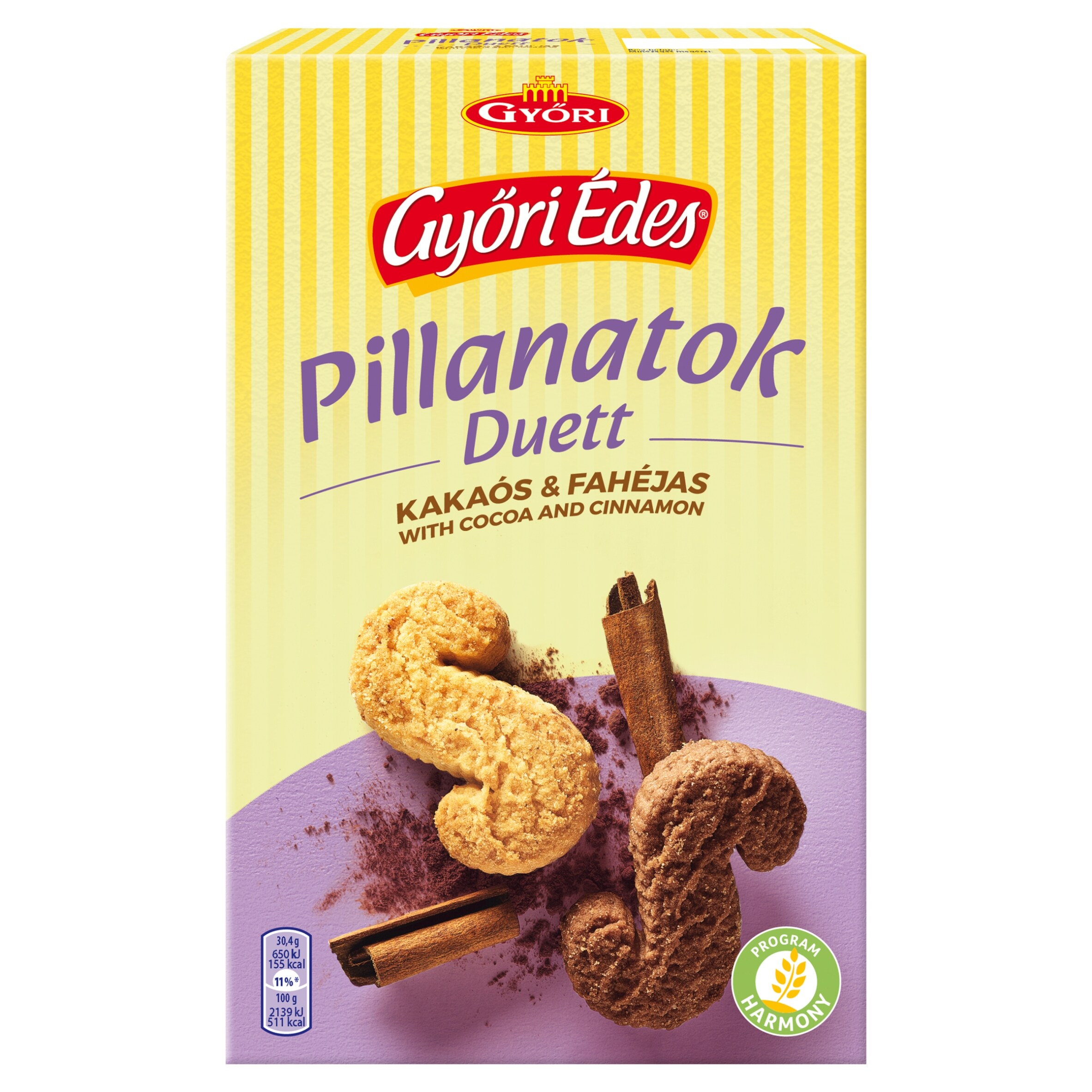 Hungary product data sample: Győri Édes pillanatok duett 220g
