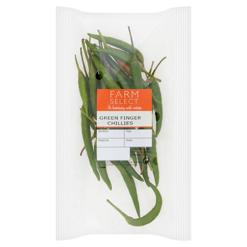 Farm Select Green Finger Chillies 50g