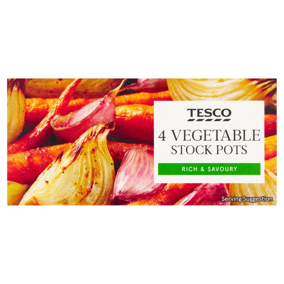 Tesco Vegetable Stockpot 4 Pack 112G