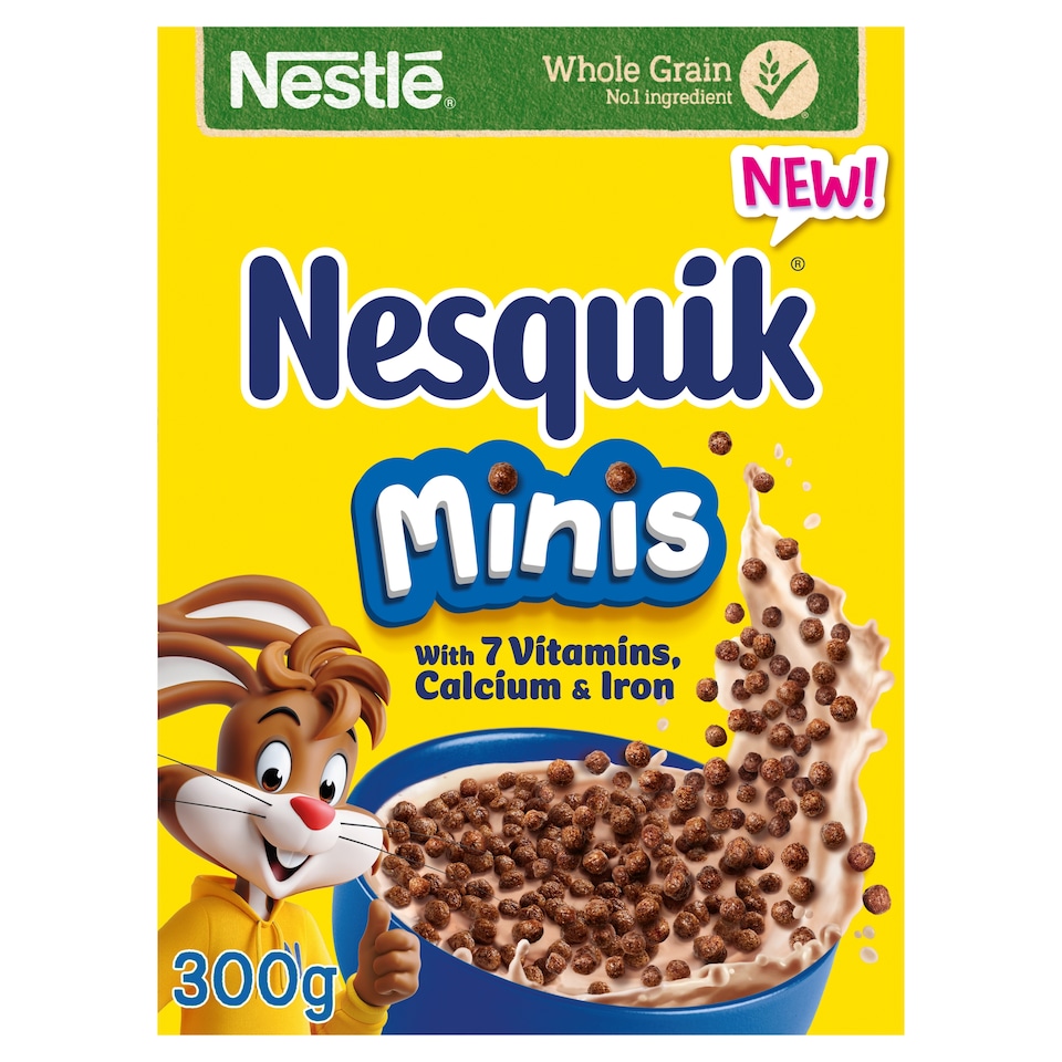 image 1 of Nestlé Nesquik Chocolate Minis Cereal 300g