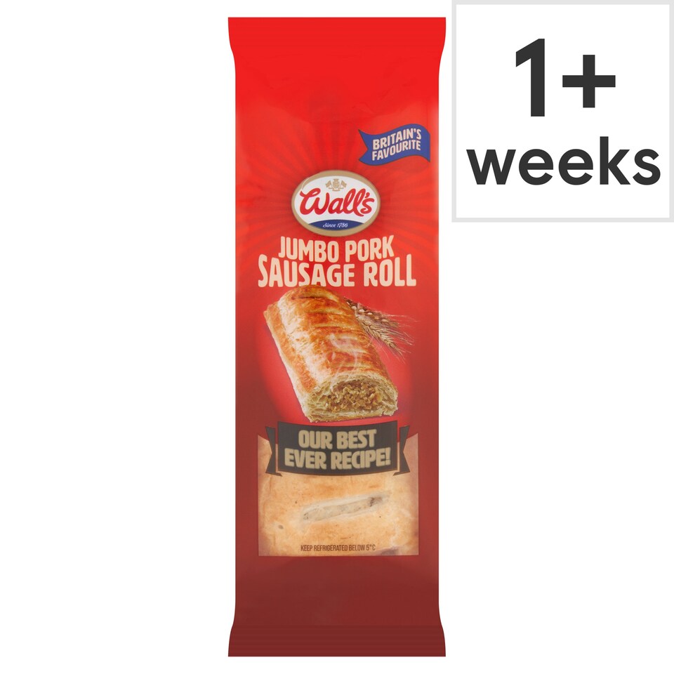 Wall's Jumbo Sausages Roll 130G Tesco Groceries