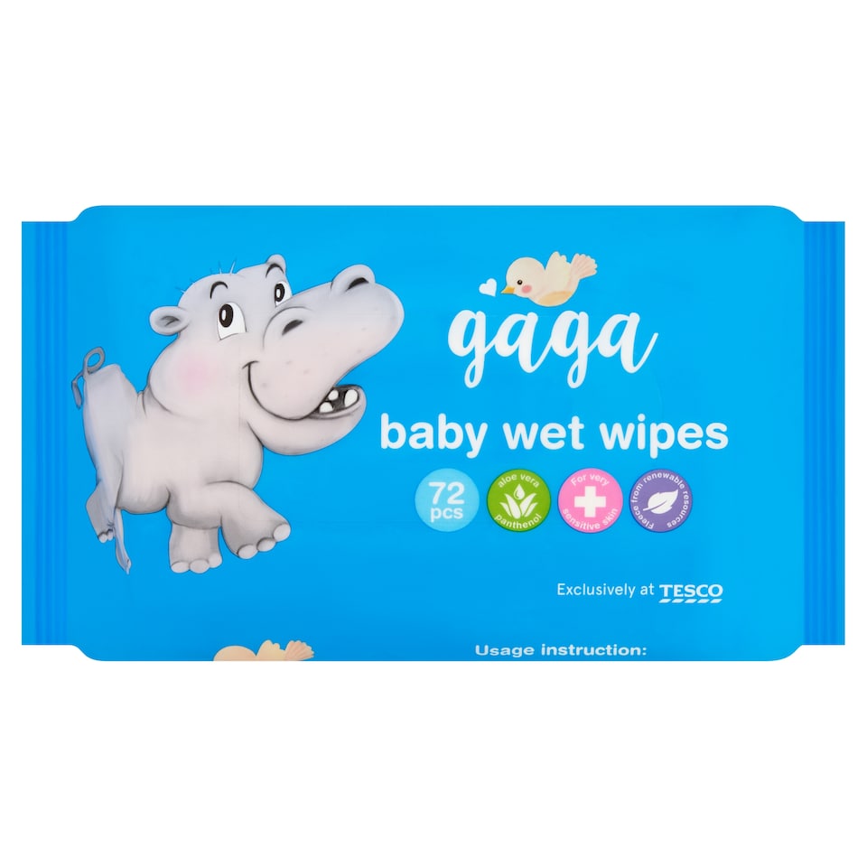 Gaga nedves babatörlőkendők 72 db 1. kép