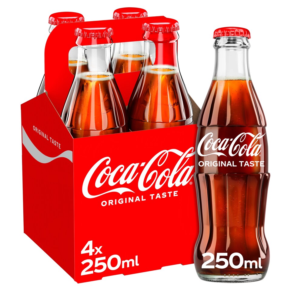 image 1 of Coca-Cola Original Taste 4x250ml