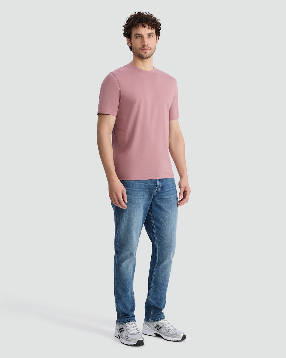 image 1 of F&F Pure Cotton Short Sleeved T-Shirt in Pink