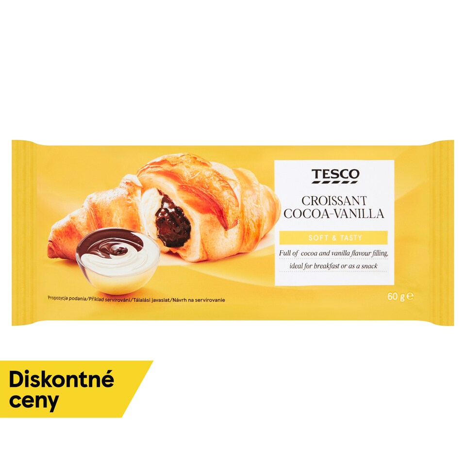 Tesco Croissant Cocoa-Vanilla 60 g