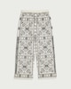 image 4 of The F&F Edit Pure Cotton Embroidered Trousers in Cream
