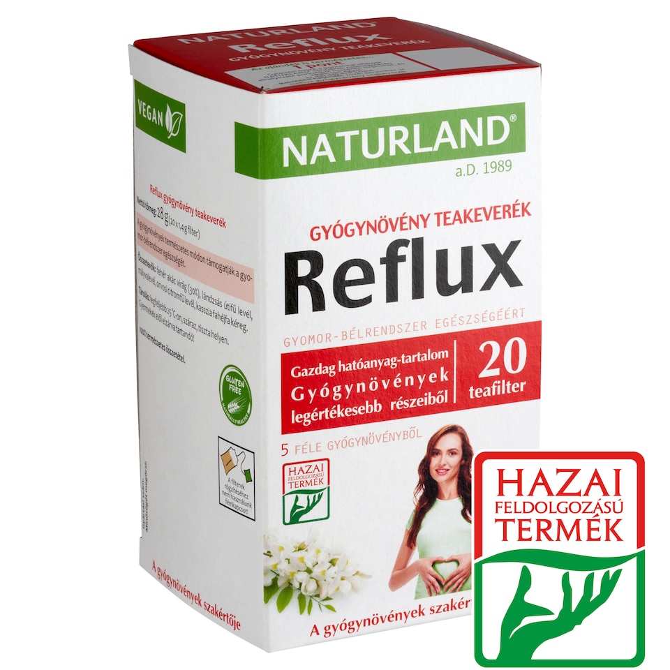 Naturland Reflux gyógynövény teakeverék 20 filter 28 g