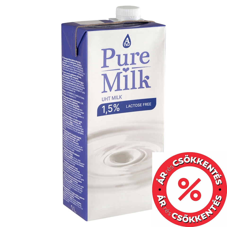 Pure Milk UHT laktózmentes zsírszegény tej 1,5% 1 l