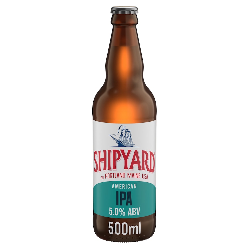 image 1 of Shipyard American IPA Ale Beer Bottle 500ml