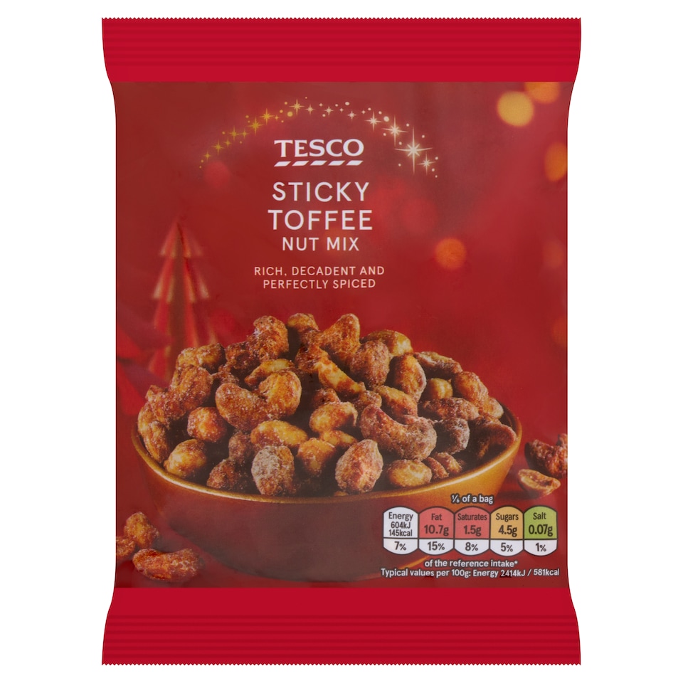 Tesco Sticky Toffee Nut Mix 150g