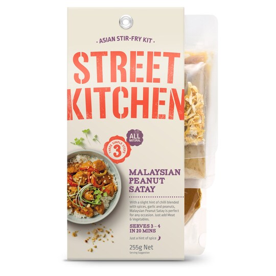 Street Kitchen Malaysian Satay Chicken Meal Kit 255G Tesco Groceries