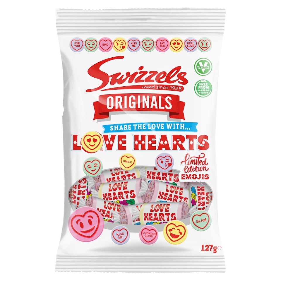 image 1 of Swizzels Originals Love Hearts 127G