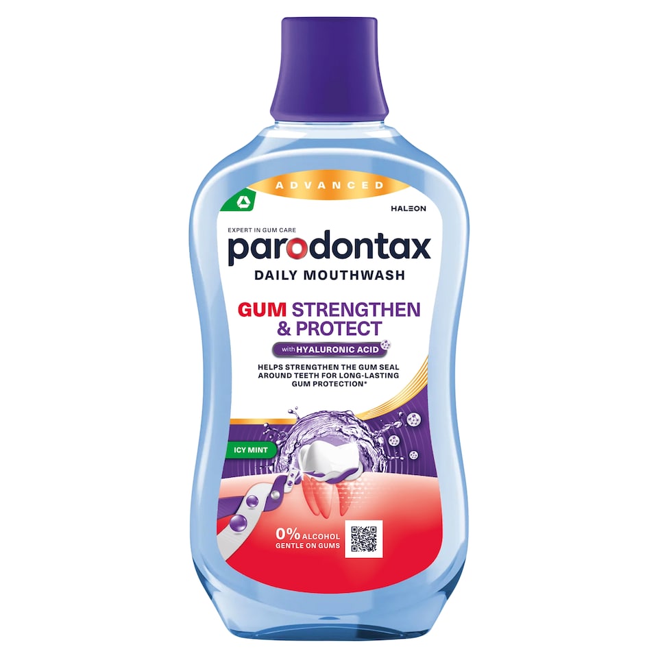 Parodontax Advanced Gum Strengthen & Protect Icy Mint ústní voda 500ml