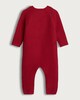 image 3 of F&F Baby 2-Piece Pure Cotton Knitted Onesie and Hat Set in Red