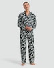 image 1 of F&F Christmas Tree Print Matching Family Christmas Button Through Pyjamas in Green