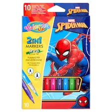 Colorino Kids Marvel Spider-Man 2in1 Markers 10 pcs