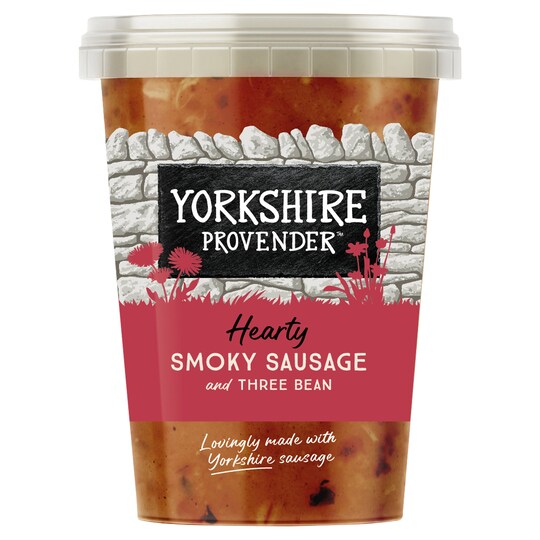 Yorkshire Provender Smokey Sausages & 3 Bean Soup 600G Tesco Groceries