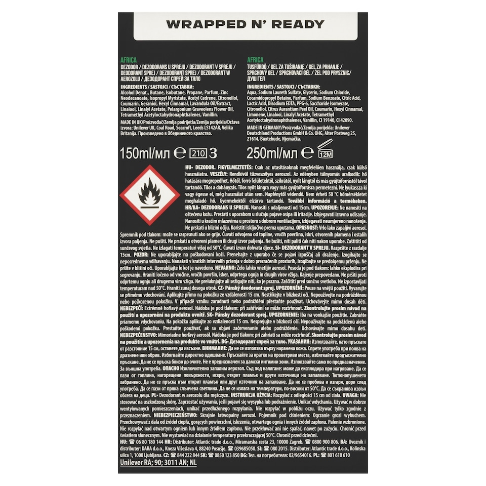 obrázok 1 z Axe Africa darčeková kazeta pre muža