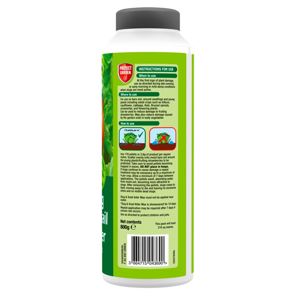 image 1 of Protect Garden Slug & Snail Killer Max Pellets 800g