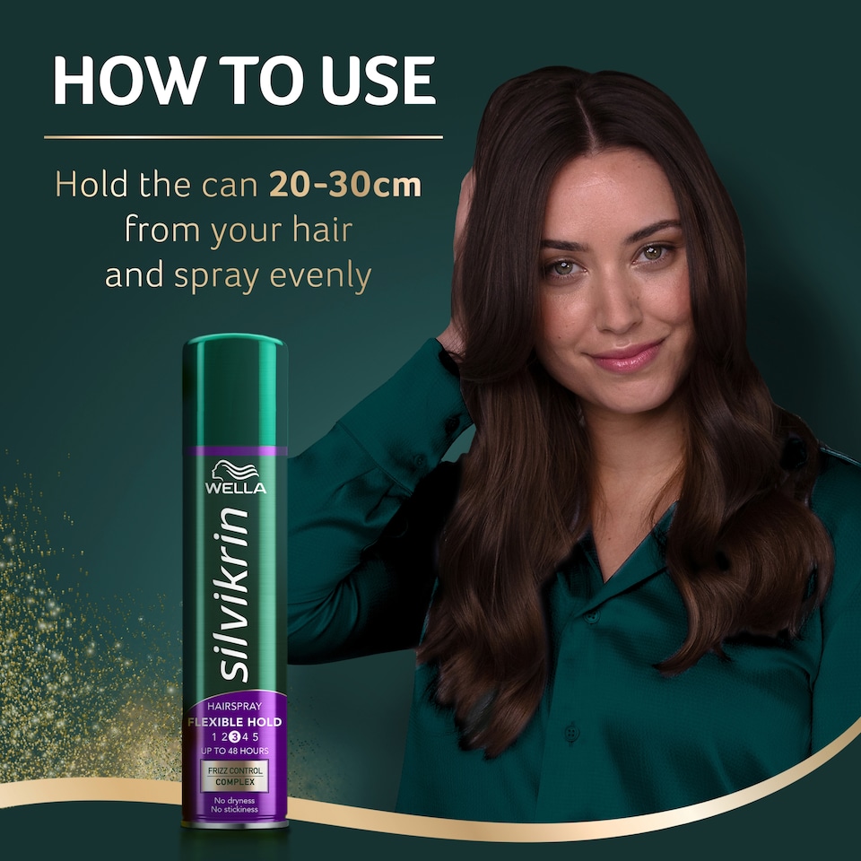 image 1 of Silvikrin Flexible Hold Hair Spray 400Ml