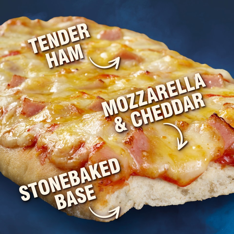 image 1 of Chicago Town Rapid Slice Ham & Cheese Pizza 140g