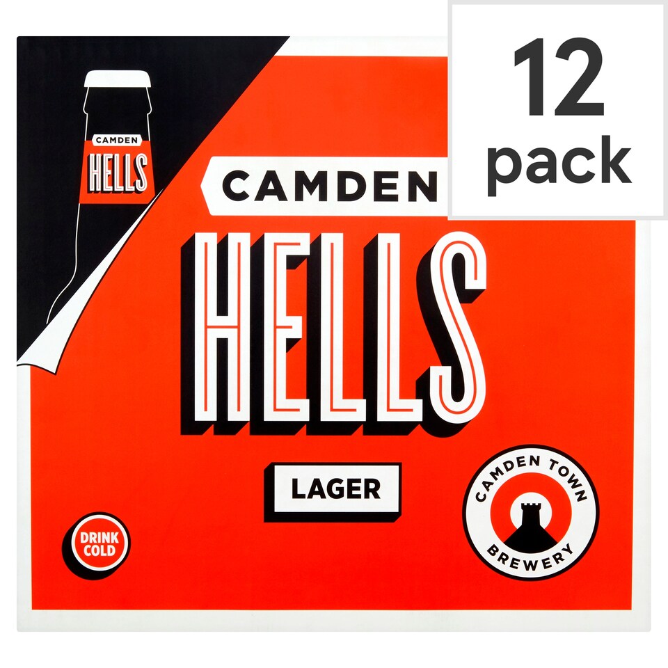 image 1 of Camden Hells Lager Bottles 12 Pack X 330Ml