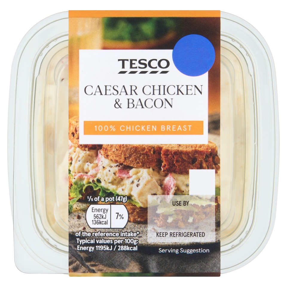 TESCO Caesar Chicken & bacon 235g