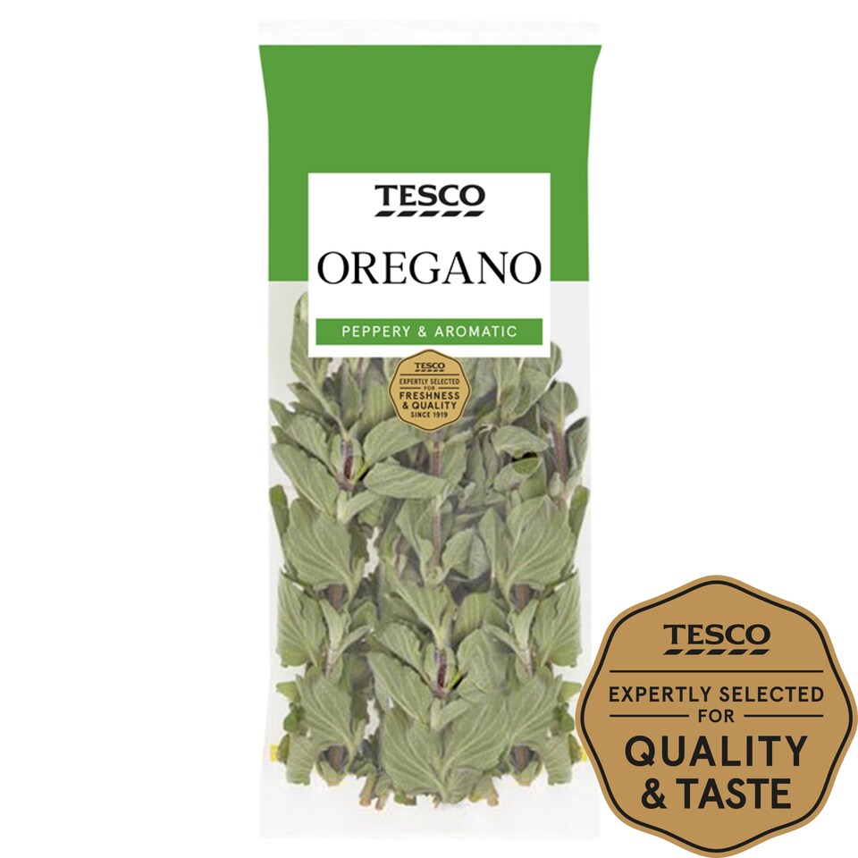 Tesco Cut Oregano Pepper & Aromatic 20G Tesco Groceries