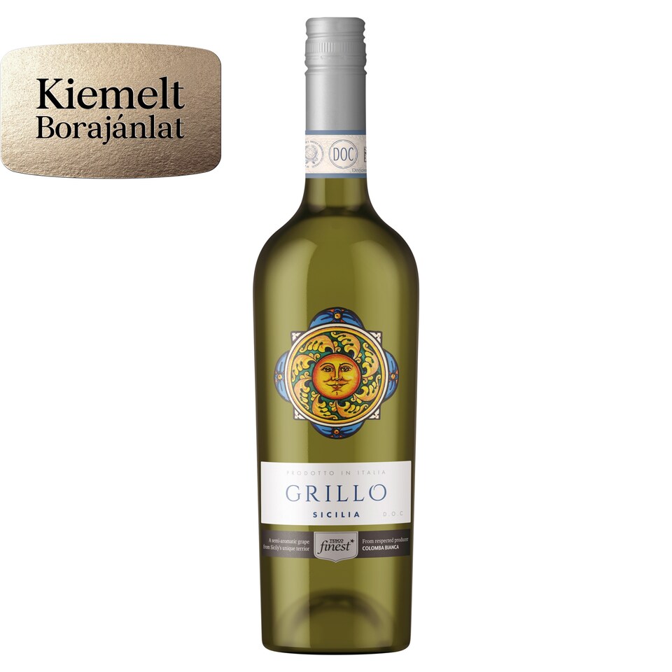 Tesco Finest Grillo Sicilia fehérbor 12% 0,75 l