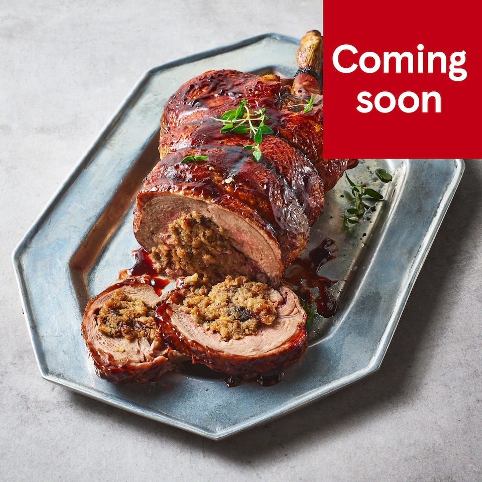 image 1 of 52. Tesco Finest Easy Carve Duck with a Pork, Balsamic & Plum Stuffing 1.6kg (Serves 6)