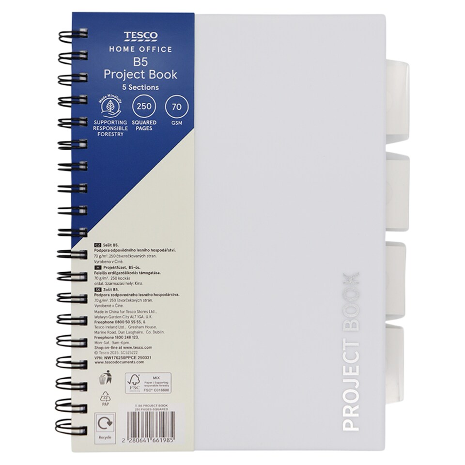 Tesco Home Office Zošit B5