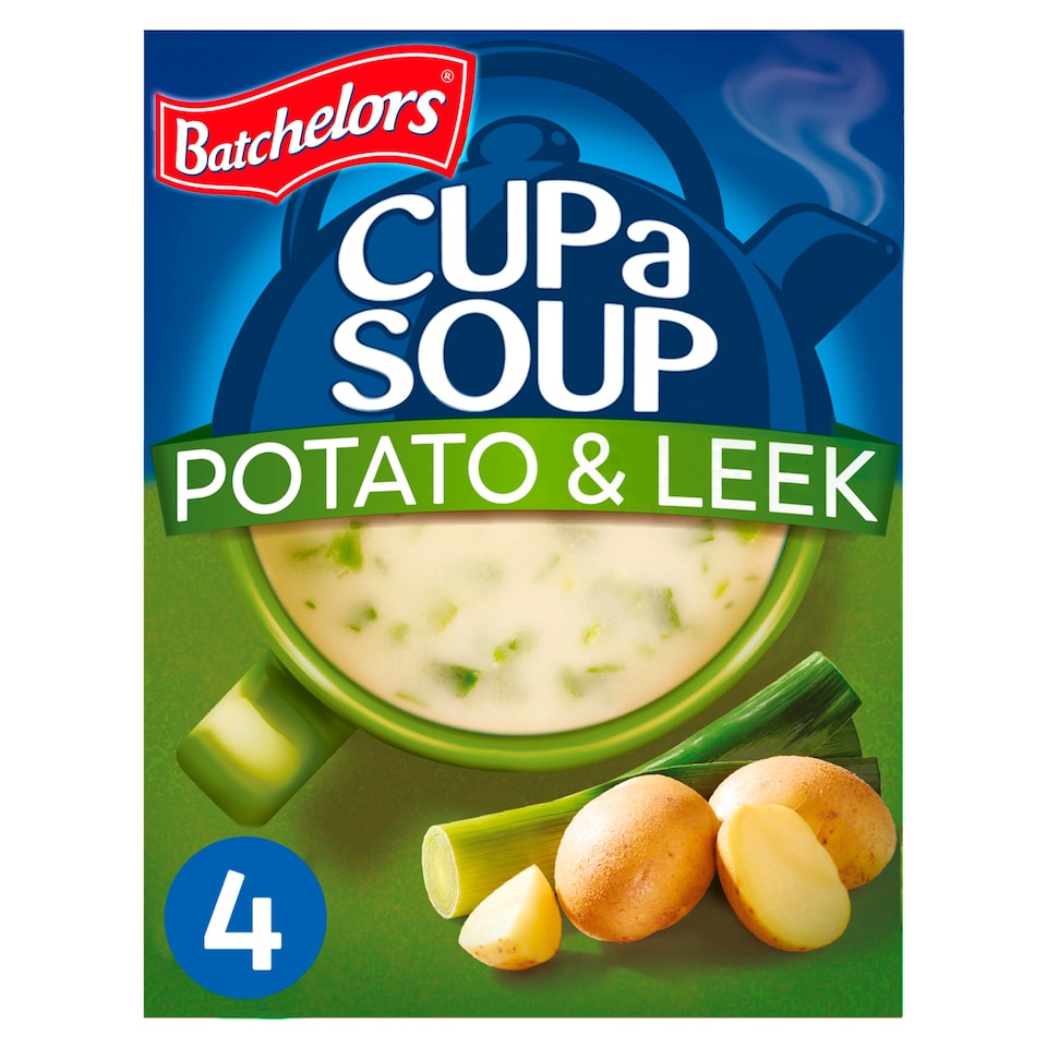 image 1 of Batchelors Cup A Soup Creamy Potato & Leek 4 Pack 107G