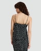 image 4 of F&F Polka Dot Lace Trim Cami in Multi Black